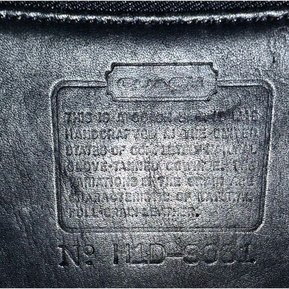 Vintage Coach Rambler’s Legacy Bag 9061 (2001) – Black Glovetanned Leather - Picture 9 of 15